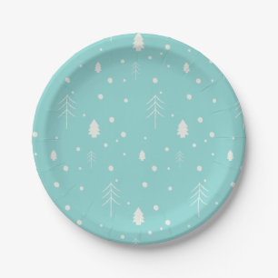 Woodland Christmas Paper Plates