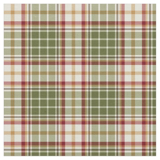 Woodland Christmas Plaid Fabric