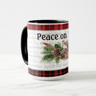 Woodland Christmas   Red Cardinal Mug