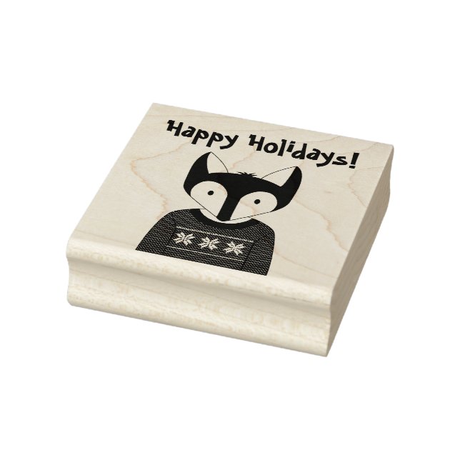 Woodland Christmas Rubber Stamp (Stamp)