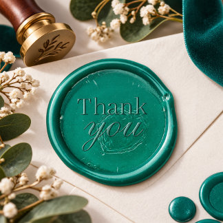 Woodland Christmas Thank You Winter ONEderland Wax Seal Sticker