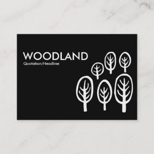 Woodland (Chubby) - Black and White II Business Card