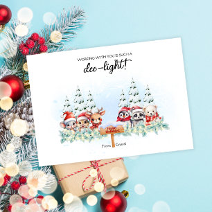 Woodland Co-Worker Holiday Card