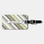 Woodland Colors Nature Pattern Luggage Tag at Zazzle