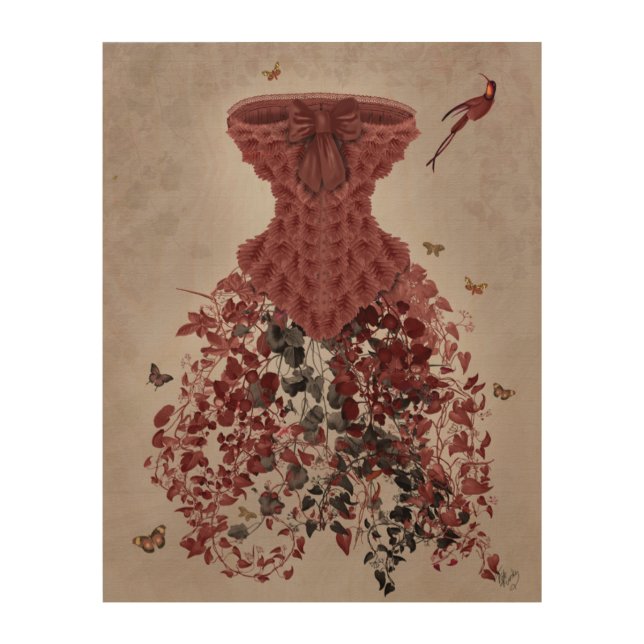 Woodland Corset Wood Wall Decor (Front)