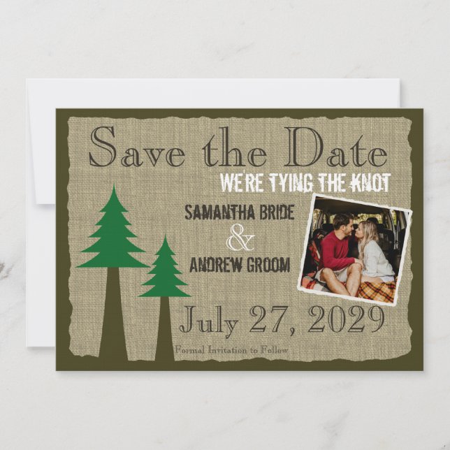 Woodland Country Save the Date (Front)