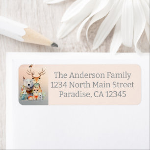 Woodland Creatures Address Labels