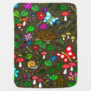Woodland Creatures Baby Blanket