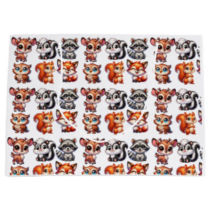 Woodland Creatures Boy's Baby Shower Large Gift Bag