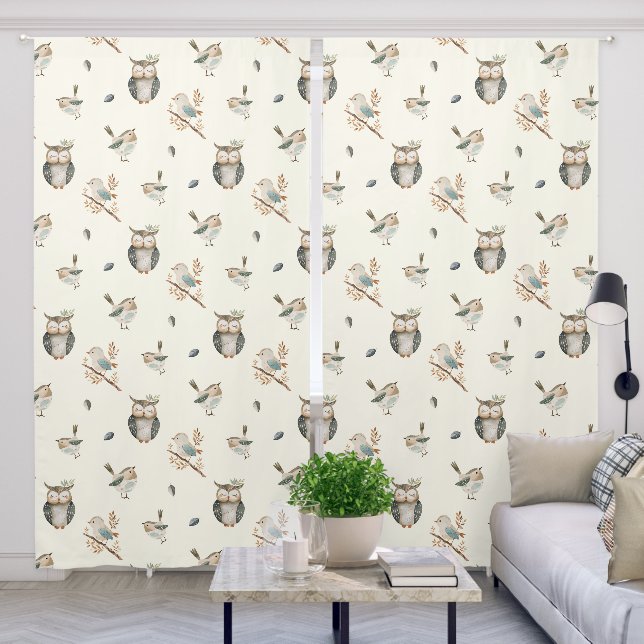 Woodland Creatures Curtains for Nursery (Living Room)