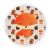 Woodland Creatures Edible Cupcake Topper Edible Frosting Rounds (Front)