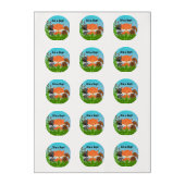 Woodland Creatures Edible Cupcake Topper Edible Frosting Rounds (Sheet)