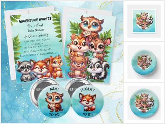 Woodland Creatures Forest Animals Baby Shower