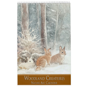 Woodland Creatures: Nature Art  Calendar