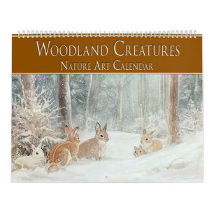 Woodland Creatures: Nature Art Calendar