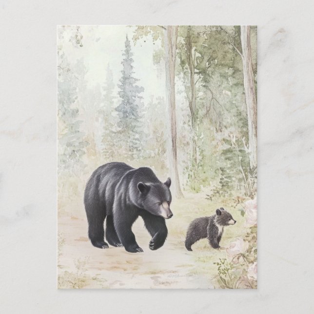 Woodland Creatures Postcard (Front)