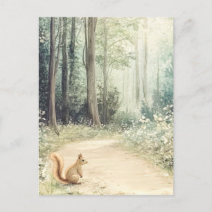Woodland Creatures Postcard