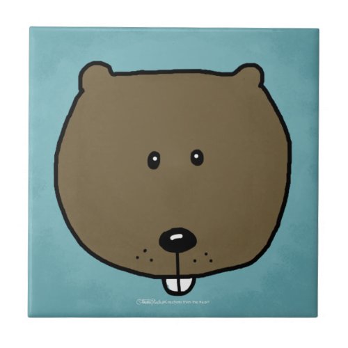 Woodland Critters_Best Forest Friends_Beaver Tile