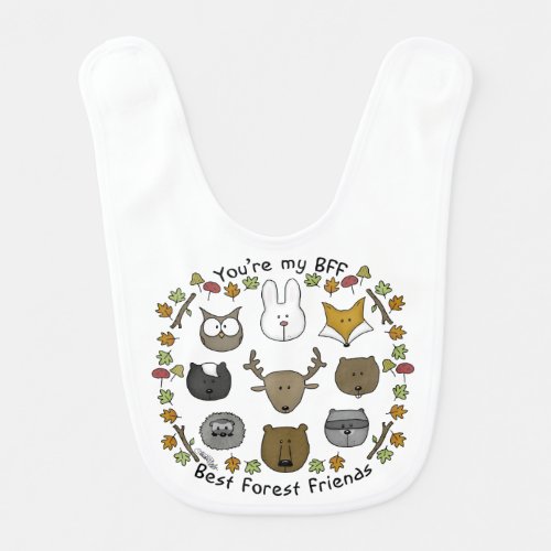 Woodland Critters_Best Forest Friends Bib