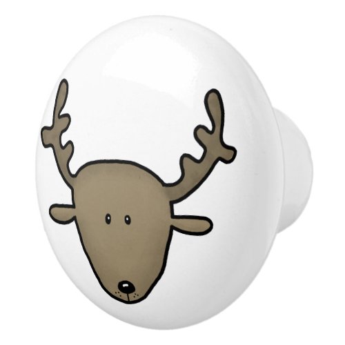 Woodland Critters_Best Forest Friends_Deer Ceramic Knob