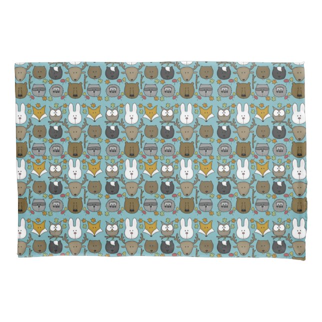 Woodland Critters-Best Forest Friends Pillowcase (Front)
