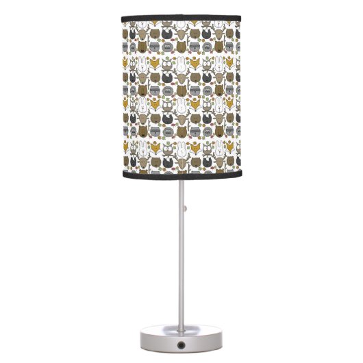 Woodland Critters-Best Forest Friends Table Lamp (Back)