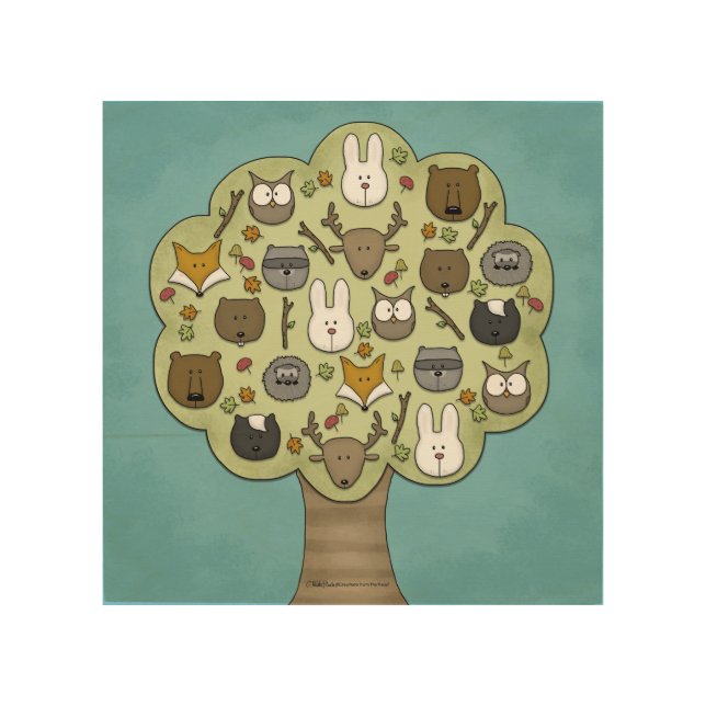 Woodland Critters-Best Forest Friends Wood Wall Art (Front)