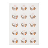 Woodland cupcake toppers Baby shower Forest Animal Edible Frosting Rounds (Sheet)