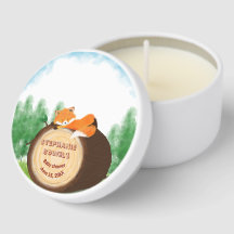 Woodland Cute Sleeping Baby Fox Baby Shower