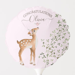 Woodland Deer Baby Shower Balloon
