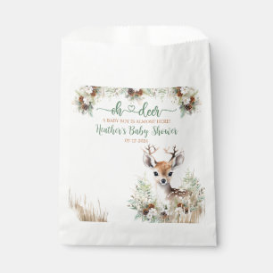 Woodland Deer Baby Shower Boy Favor Bag