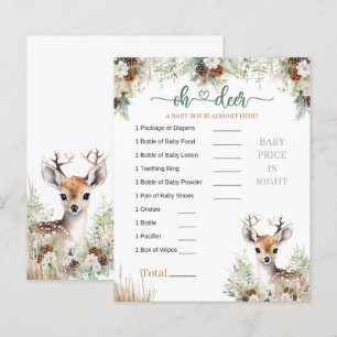 Woodland Deer Baby Shower Boy Game