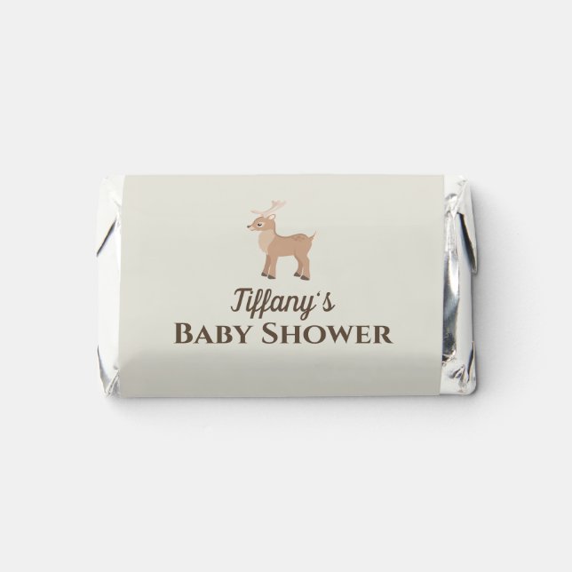 Woodland Deer Baby Shower   Hershey's Miniatures (Front)