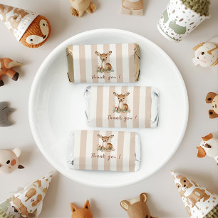 Woodland Deer Birthday   Rustic Forest Hershey's Miniatures