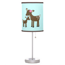 Woodland Deer (Boy) Blue Nursery Lamp