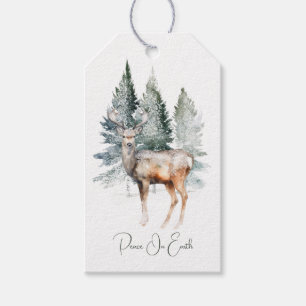 Woodland Deer Christmas Gift Tags