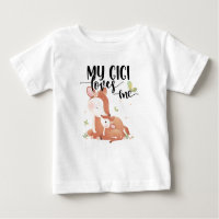 Woodland Deer Doe and Baby Fawn My Gigi Loves Me
