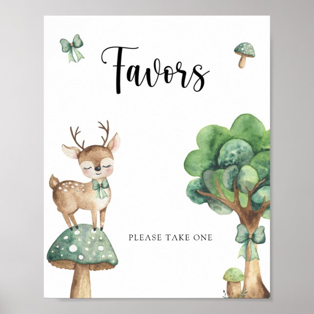 Woodland Deer -  Favors Poster (Front)