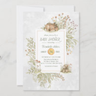 Woodland Deer | Forest Baby Shower Invitation