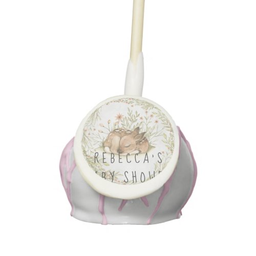 Woodland Deer  Forest Baby Shower Personalized Cake Pops