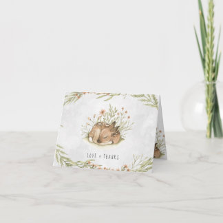 Woodland Deer | Forest Baby Shower Thank You Card