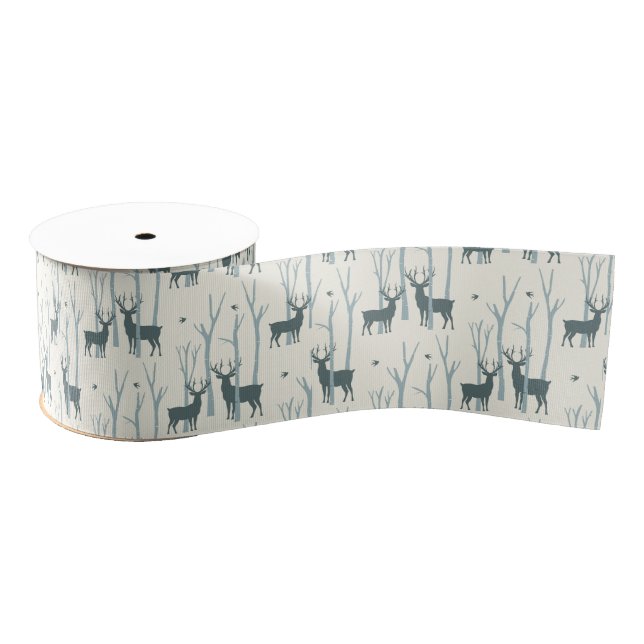Woodland Deer Grosgrain Ribbon (Spool)