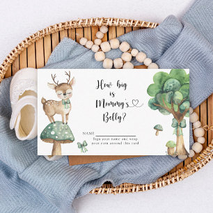 Woodland Deer How big is mommy's belly Enclosure Card