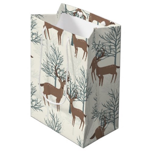 Woodland Deer Medium Gift Bag