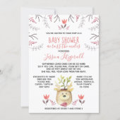 Woodland Deer Plant Baby Shower Across the Miles Invitation (Front)