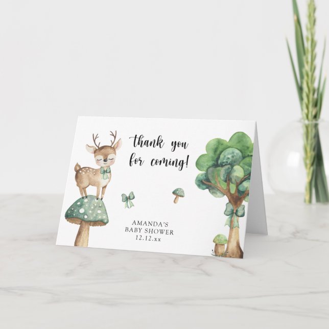 Woodland Deer - thank you (Front)