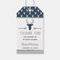 Woodland Deer Thank You Tag, Antlers, Baby Shower Gift Tags