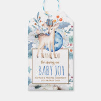 Woodland Deer Twinkle Star Thank You Baby Shower Gift Tags