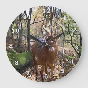 Woodland Deer Wall Clock