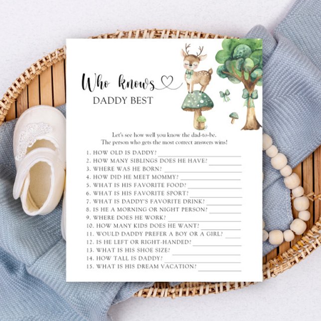 Woodland Deer - Who knows daddy best game (Creator Uploaded)